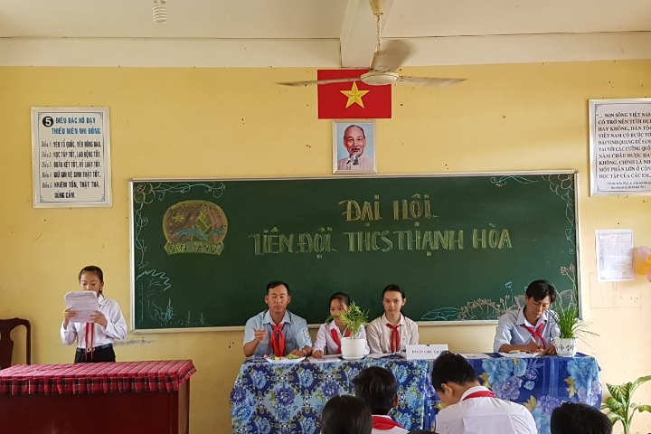 Thạnh Hòa các liên đội hoàn thành đại hội nhiệm kỳ 2019-2020