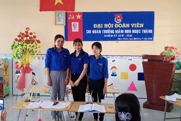 Ngọc Thành, Đại hội Chi Đoàn trường Mầm Non nhiệm kỳ 2019 - 2020