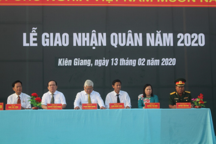 Giồng Riềng - tổ chức lễ giao - nhận quân năm 2020