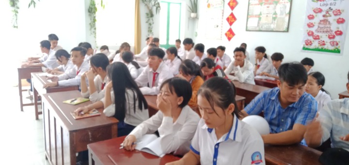 Xã Thạnh phước thanh niên học lớp cảm tình đoàn