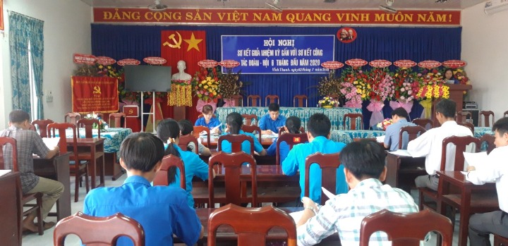 Xã Vĩnh Thạnh tổ chức sơ kết giữa nhiệm kỳ công tác Đoàn và phong trào TTN 2017-2022 gắn với sơ kết công tác Đoàn - Hội 6 tháng đầu năm 2020