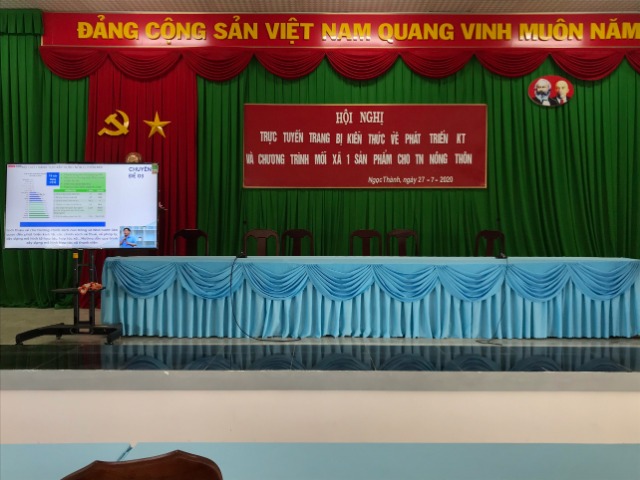 Ngọc Thành tổ chức nghị trực tuyến trang bị kiến thức về phát triển kinh tế và chương trình mỗi xã sản phẩm cho thanh niên nông thôn năm 2020