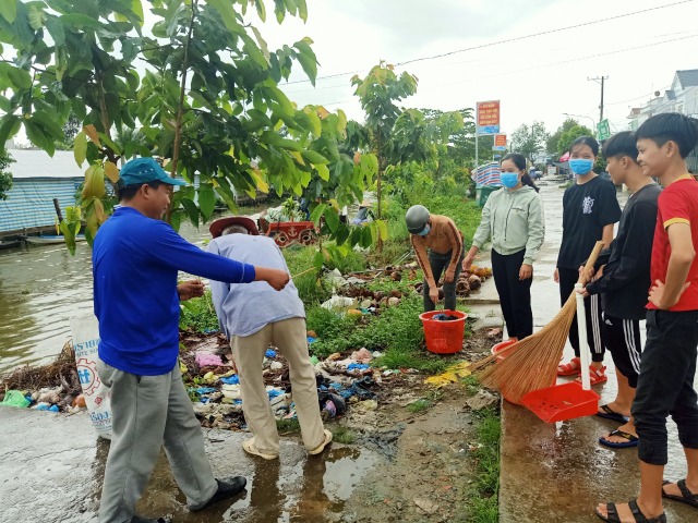 Ngọc Thành, thứ bảy tình nguyện vệ sinh môi trường