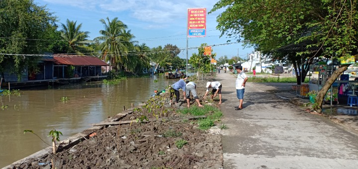 Ngọc Thành, dựng 06 trụ phano tuyên truyền nông thôn mới, xây dựng đoạn đường hoa