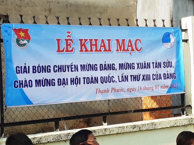 Xã Đoàn Thạnh Phước tổ chức giải bóng chuyền mừng Đảng, mừng xuân Tân Sửu, chào mừng đại hội toàn quốc lần thứ XIII của Đảng