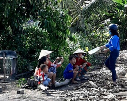 Đoàn Thanh niên xã Vĩnh Thạnh tổ chức ngày Chủ nhật xanh 