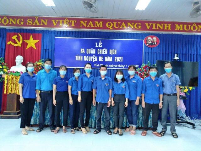 Đoàn Thanh niên Vĩnh Thạnh ra quân chiến dịch tình nguyện hè năm 2021