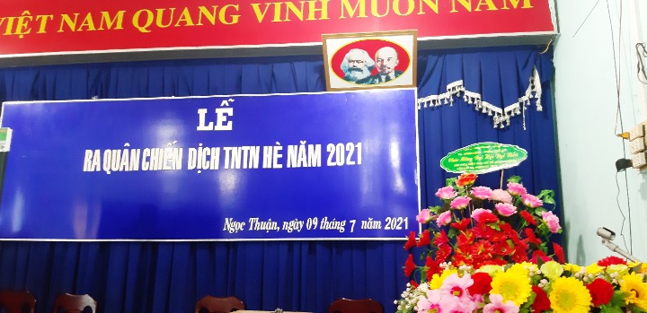 Ngọc Thuận tổ chức lễ ra quân chiến dịch TNTN hè năm 2021