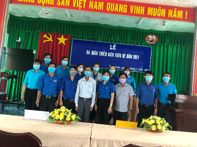 Xã Đoàn Hòa Thuận  ra quân chiến dịch tình nguyện hè năm 2021 