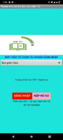 Sổ ghi đầu bài điện tử_app android và ios