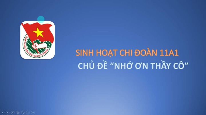 Sinh hoạt chi đoàn tháng 11-chi đoàn 11A1-THCS và THPT Thạnh Lộc