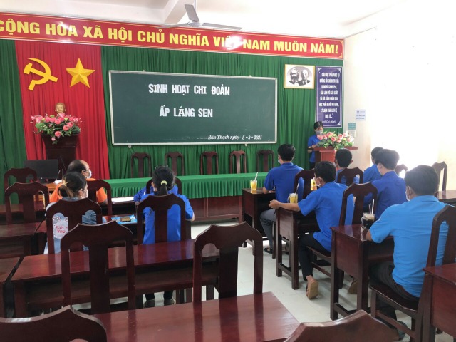 Bàn Thạch tổ chức sinh hoạt chi đoàn tháng 3/2021