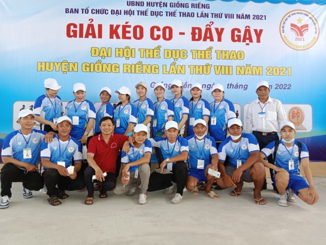 Bàn Tân Định tích cực tham gia Đại hội thể dục thề thao huyện Giồng Riềng lần thứ VIII năm 2021