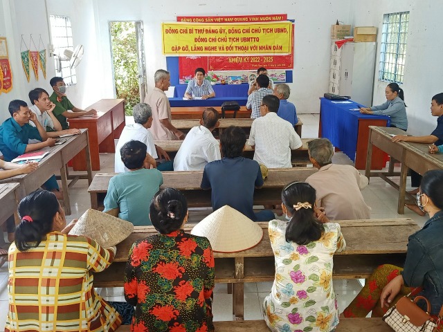 Xã Thạnh Hưng tổ chức đối thoại với đoàn viên, hội viên và nhân dân