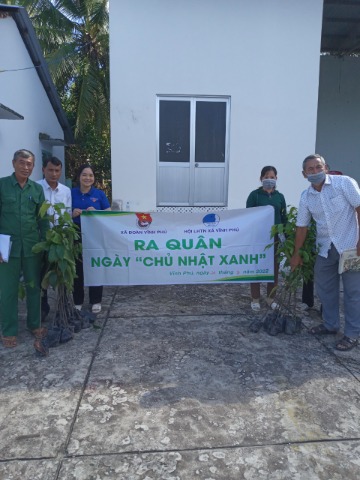 Xã Đoàn Vĩnh Phú phát động trồng cây xanh hướng ứng Ngày “Chủ nhật xanh” trong chiến dịch thanh niên tình nguyện hè 2022 