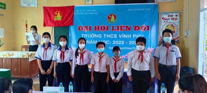 Vĩnh Phú - Các Liên đội trường  tổ chức Đại Hội Liên Đội nhiệm kỳ năm học 2022-2023