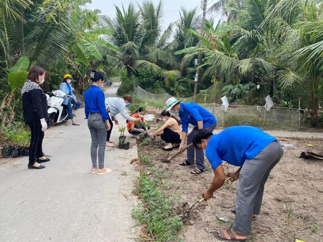 Đoàn cơ sở TTYT tham gia hoạt động trong Tháng Thanh niên