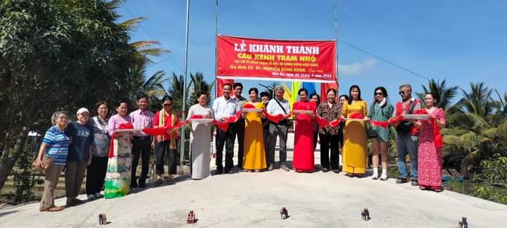 Hoà An tổ chức khánh thành cầu Kinh Tràm nhỏ thuộc ấp Kinh Tràm xã Hoà An