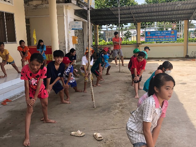 Xã Đoàn Ngọc Thành, duy trì sinh hoạt thiếu nhi địa bàn dân cư và tiếp tục thực hiện lớp dạy bơi miễn phí cho trẻ em