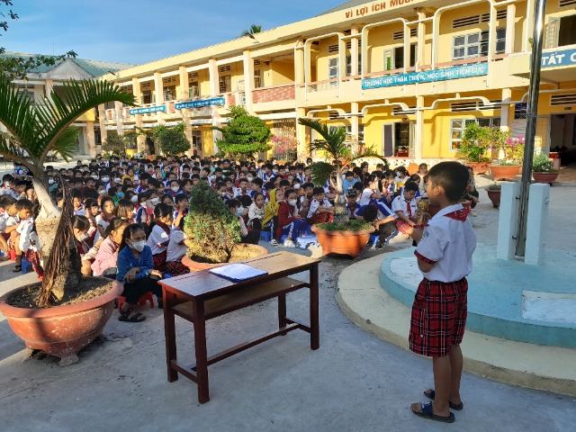 Liên đội Trường Tiểu học Thạnh Hưng 1 tổ chức tuyên truyền học tập Nghị quyết Đại hội Đoàn toàn quốc lần thứ XII, nhiệm kỳ 2022-2027 cho học sinh