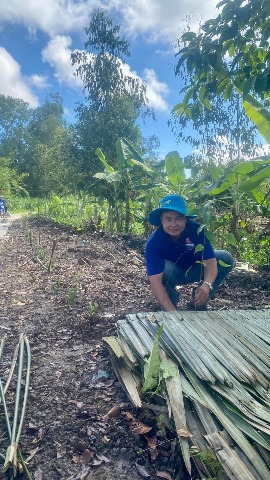 Xã đoàn - UBH LHTN Việt Nam xã Ngọc Hoà thực hiện công trình chào mừng Đại hội, Hội LHTN Việt Nam xã Ngọc Hòa nhiệm kỳ 2024-2029.