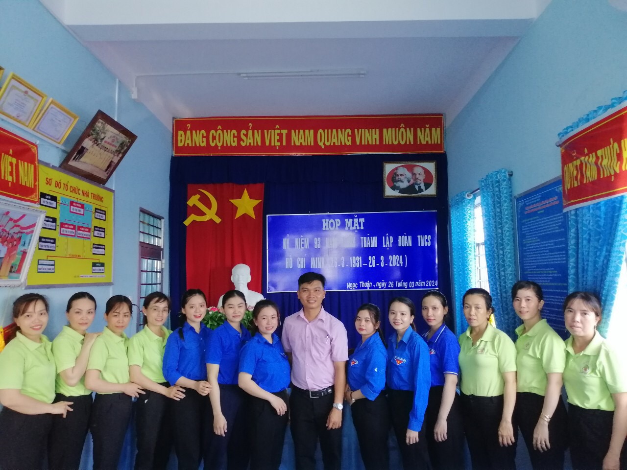 Chi đoàn trường Mầm non Ngọc Thuận tổ chức họp mặt kỷ niệm 93 năm ngày thành lập Đoàn TNCS Hồ Chí Minh (26/3/1931-26/3/2024)