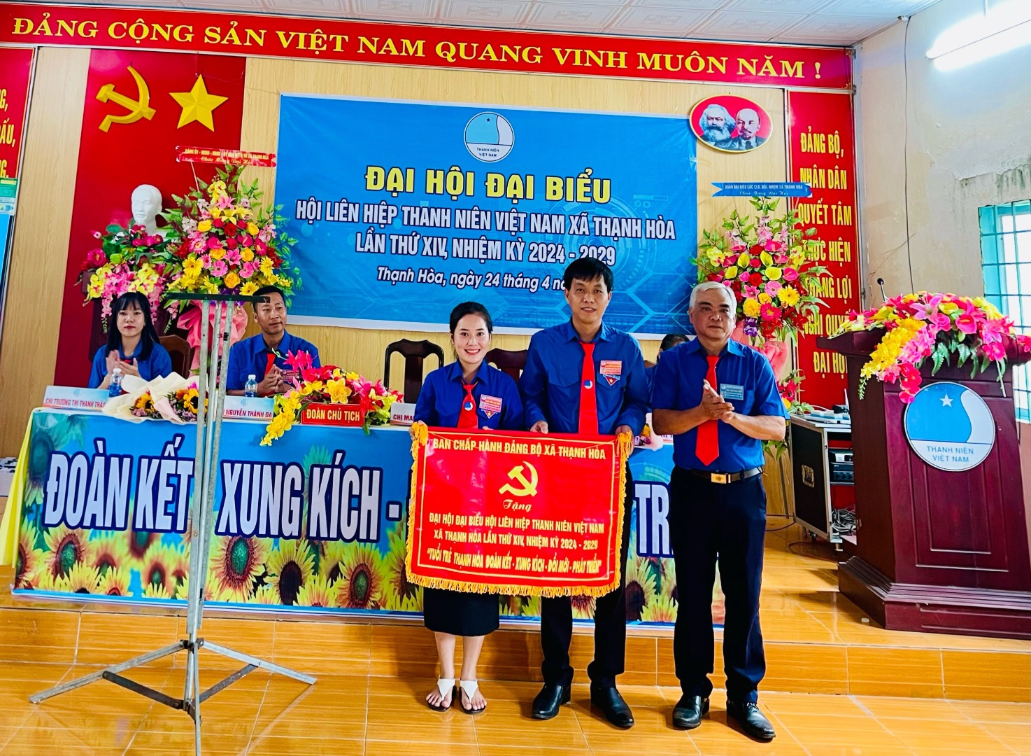 THẠNH HÒA TỔ CHỨC THÀNH CÔNG ĐẠI HỘI ĐẠI BIỂU HỘI LIÊN HIỆP THANH NIÊN VIỆT NAM, LẦN THỨ XIV NHIỆM  KỲ 2024 - 2029