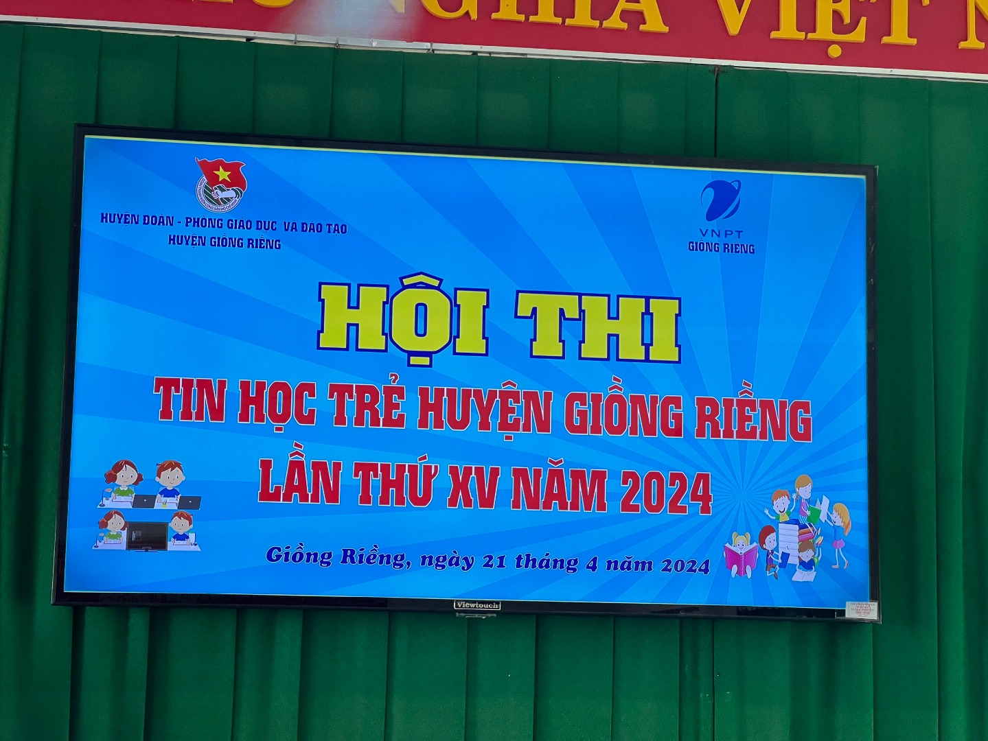 HỘI THI TIN HỌC TRẺ HUYỆN GIỒNG RIỀNG LẦN THỨ XV NĂM 2024