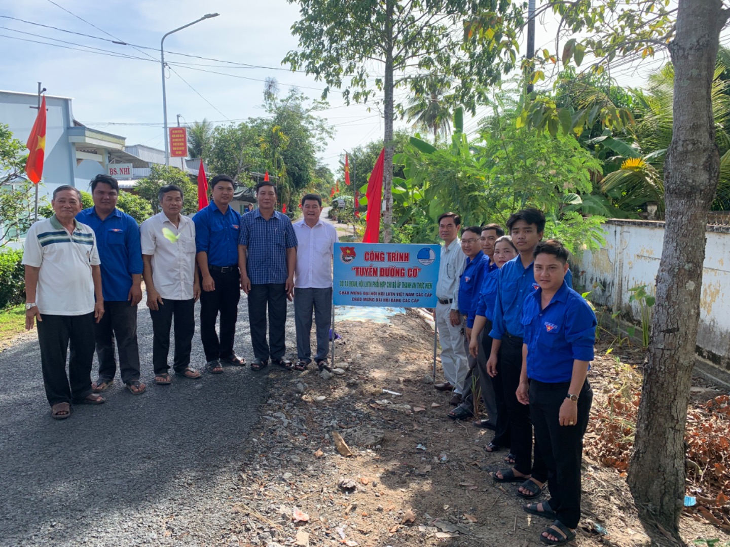 Uỷ Ban hội xã Thạnh Lộc hoàn thành công trình “Tuyến đường cờ” chào mừng Đại hội Hội LHTN Việt Nam huyện Giồng Riềng nhiệm kỳ 2024-2029