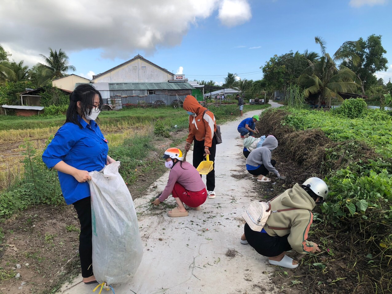 Ngọc Thuận tiếp tục thực hiện các phần việc chiến dịch TNTN hè năm 2024